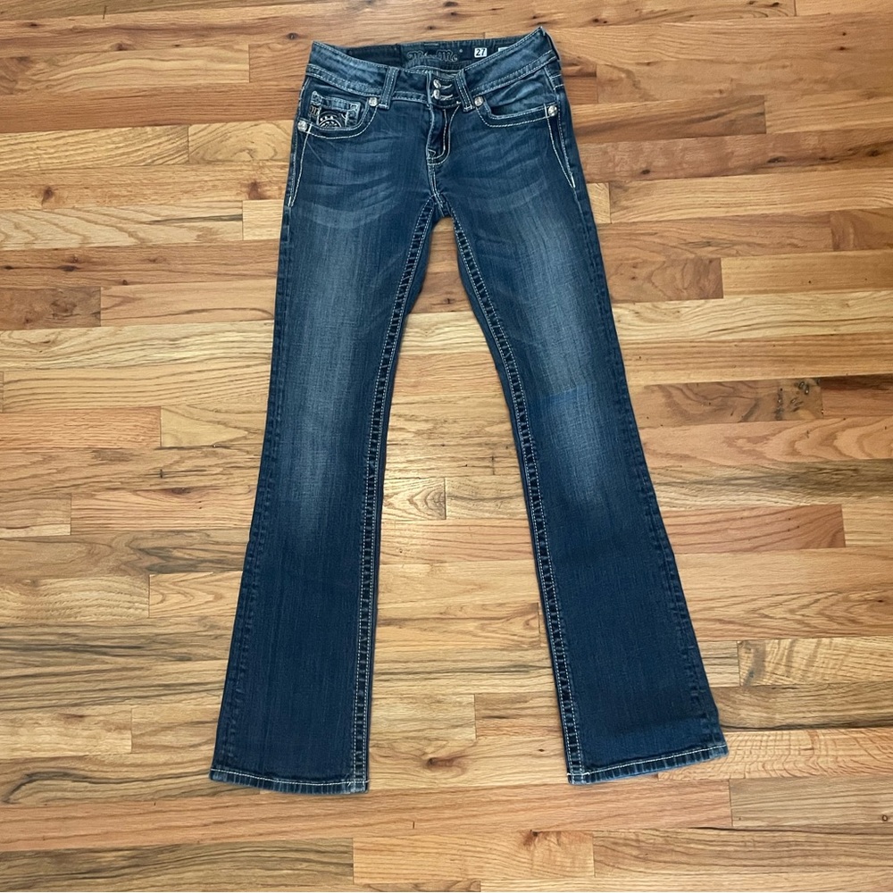 MissMe dark wash boot cut jeans Size 27